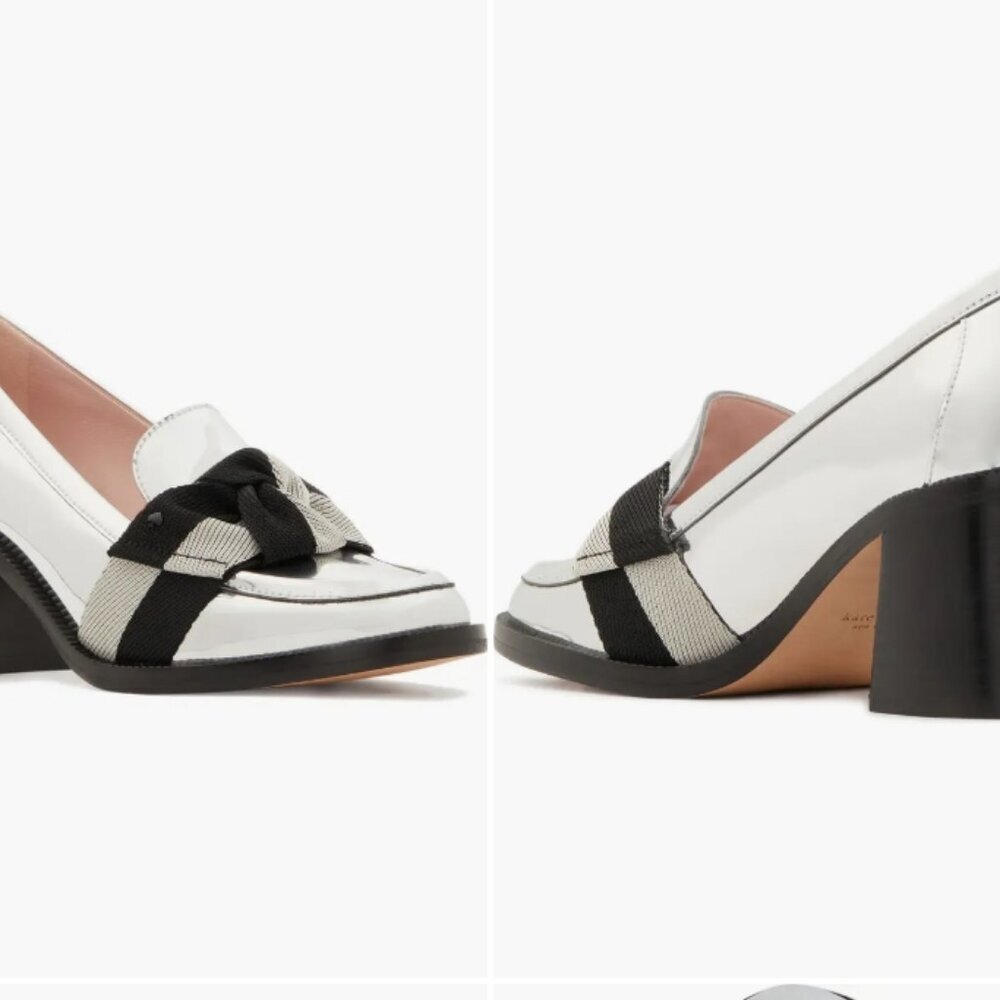 Kate Spade New York Leandra Block Heel Loafers – Silver – Size 9 – NWT - Picture 8 of 8